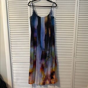 Multicolor Sleeveless Maxi Dress